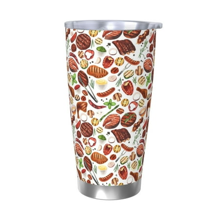 Salouo Cooking Bbq Print 20oz Tumbler with Lid Stainless Steel Vacuum Insulated Tumbler Durable Insulated Coffee Mug Thermal Cup with Splash Proof Sliding Lid-Without Straw
Salouo Cooking Bbq Print 20oz Tumbler with Lid Stainless Steel Vacuum Insulated Tumbler Durable Insulated Coffee Mug Thermal Cup with Splash Proof Sliding Lid-Without Straw