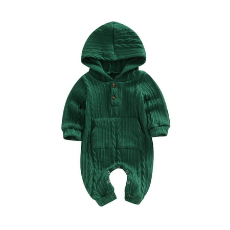 Baby Girl Boy Romper 3 6 12 18M Long Sleeve Solid Color Hooded Neck Casual Fall Spring Long Jumpsuit
Baby Girl Boy Romper 3 6 12 18M Long Sleeve Solid Color Hooded Neck Casual Fall Spring Long Jumpsuit