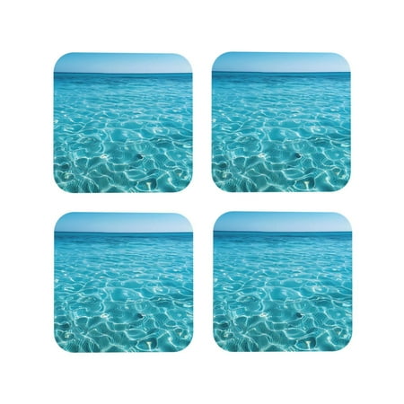 Drink Coasters Set of 4 Crystal Clear Ocean Waves Leather Coasters for Coffee Table Protector Heat Resistant Cute Coasters for Home Decor Housewarming Gifts Bar Kitchen 4 Inch Square
Drink Coasters Set of 4 Crystal Clear Ocean Waves Leather Coasters for Coffee Table Protector Heat Resistant Cute Coasters for Home Decor Housewarming Gifts Bar Kitchen 4 Inch Square
