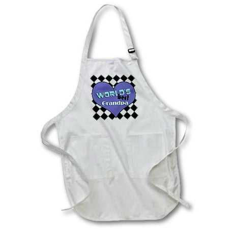 3dRose Worlds Best Grandpa - Full Length Apron 24 by 30-inch White With Pockets
3dRose Worlds Best Grandpa - Full Length Apron 24 by 30-inch White With Pockets