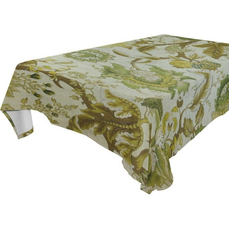POPCreation Apple Green Pattern Tablecloth 60x120 inches