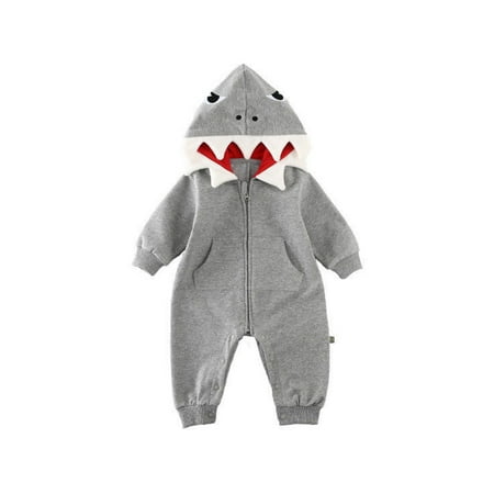 Baby Boy Girl Cute Shark Romper Long Sleeve Zipper Closure Hooded Bodysuit Infant Fall Winter Jumpsuit
Baby Boy Girl Cute Shark Romper Long Sleeve Zipper Closure Hooded Bodysuit Infant Fall Winter Jumpsuit