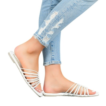 Cathalem Womens Platform Sandal Weave Ladies Slippers Flat And Sandals Color Solid Leather Wedge Slingback Sandals for Women White 9
Cathalem Womens Platform Sandal Weave Ladies Slippers Flat And Sandals Color Solid Leather Wedge Slingback Sandals for Women White 9