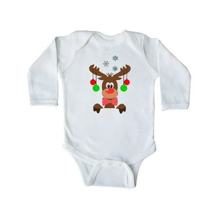 Inktastic Cute Christmas Reindeer with Red Nose Ornaments and Bow Tie Gift Baby Boy or Baby Girl Long Sleeve Bodysuit
Inktastic Cute Christmas Reindeer with Red Nose Ornaments and Bow Tie Gift Baby Boy or Baby Girl Long Sleeve Bodysuit