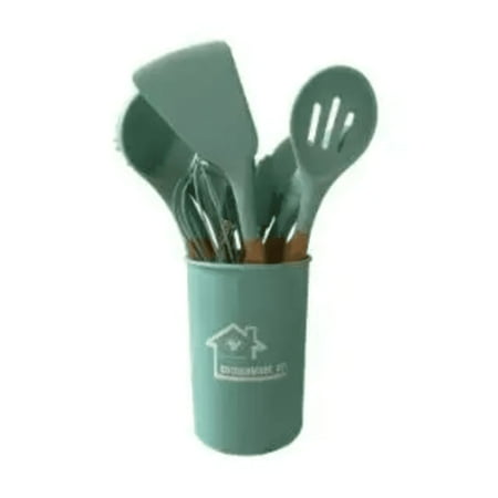 HYYANGUWENTI Complete 12-Piece Wooden Handle Silicone Kitchenware Set for Cooking Spaghetti - Includes Spatula Spoon and Brush - Essential Cooking Tools
HYYANGUWENTI Complete 12-Piece Wooden Handle Silicone Kitchenware Set for Cooking Spaghetti - Includes Spatula Spoon and Brush - Essential Cooking Tools