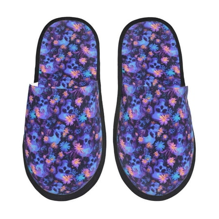 Qekee Skull daisy purple print Slippers for Women and Men Fluffy Cute Cozy House Slipper Funny Furry Bedroom Slippers for Women Indoor -Medium
Qekee Skull daisy purple print Slippers for Women and Men Fluffy Cute Cozy House Slipper Funny Furry Bedroom Slippers for Women Indoor -Medium