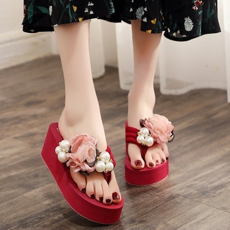 Wolfast Promotion Women Girls Floral Wedges Bohemian Style Flip Flops Sandals Slippers Beach Shoes
Wolfast Promotion Women Girls Floral Wedges Bohemian Style Flip Flops Sandals Slippers Beach Shoes