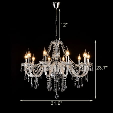 Datingday Elegant Crystal Glass Chandelier Pendant Ceiling Lighting Fixture 6-15 Light
Datingday Elegant Crystal Glass Chandelier Pendant Ceiling Lighting Fixture 6-15 Light