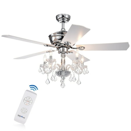 Beautops Havorand III 52-inch 5-light Chrome Lighted Ceiling Fans - CFL-8213REMO/CH
Beautops Havorand III 52-inch 5-light Chrome Lighted Ceiling Fans - CFL-8213REMO/CH