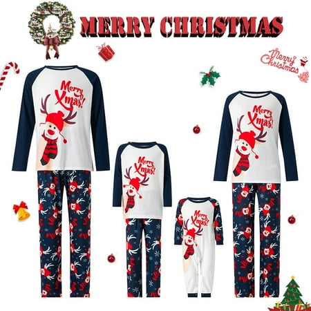 Christmas Family Matching Pajamas Sets Elk Print Tops Pants Xmas Sleepwear Holiday Loungewear Jammies Pjs Outfit
Christmas Family Matching Pajamas Sets Elk Print Tops Pants Xmas Sleepwear Holiday Loungewear Jammies Pjs Outfit