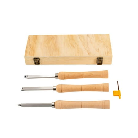 3pcs Wood Lathe Chisel Set Woodworking Turning Tools Carving Carpentry Tool