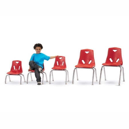 Jonti-Craft Berries Plastic Chairs with Chrome Legs