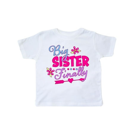 Inktastic Big Sister Finally with Flowers and Arrow Gift Toddler Toddler Girl T-Shirt
Inktastic Big Sister Finally with Flowers and Arrow Gift Toddler Toddler Girl T-Shirt