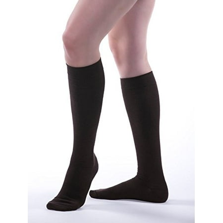 Allegro 20-30 mmHg Premium 113 Italian Cotton Knee High Sock (Brown) 5