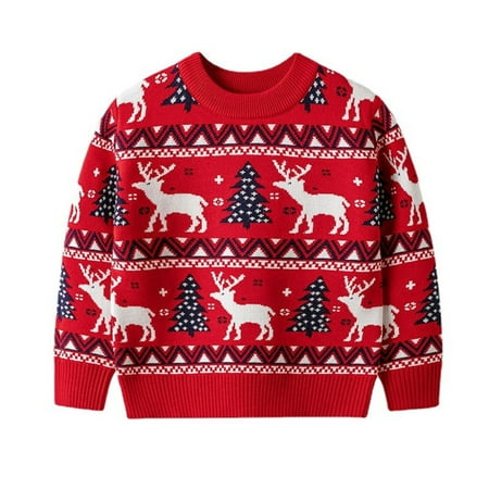 Binhe Mistletoe Sweater Toddler Boys Girls Sweaters Autumn/Winter Christmas Printed Knitwear Christmas Indoor/Outdoor Round Neck Long Sleeved Comfortable
Binhe Mistletoe Sweater Toddler Boys Girls Sweaters Autumn/Winter Christmas Printed Knitwear Christmas Indoor/Outdoor Round Neck Long Sleeved Comfortable