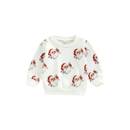 AMILIEe Baby Girls Boys Christmas Sweatshirt Santa Claus Print Crew Neck Long Sleeve Pullover
AMILIEe Baby Girls Boys Christmas Sweatshirt Santa Claus Print Crew Neck Long Sleeve Pullover
