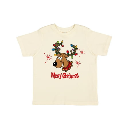 Inktastic Merry Christmas Reindeer Gift Toddler Boy or Toddler Girl T-Shirt
