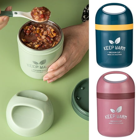Riguas 1 Set 550ML Soup Flask with Lid Air Vent Sealing Ring Insulated Comfortable Handle Microwavable Soup Mug Daily Use Accessory
Riguas 1 Set 550ML Soup Flask with Lid Air Vent Sealing Ring Insulated Comfortable Handle Microwavable Soup Mug Daily Use Accessory