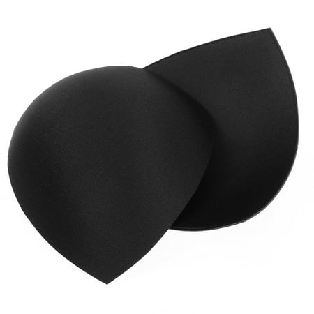 Bra Inserts 3 Pair Womens Removable Smart Cups Bra Inserts Pads For Swimwear Sports (Black)