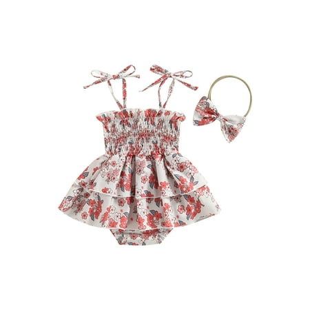 Bagilaanoe Newborn Baby Girl Rompers Dress Floral Print Sleeveless Bodysuit + Headband 3M 6M 12M 18M Infant Summer One Piece Jumpsuit
Bagilaanoe Newborn Baby Girl Rompers Dress Floral Print Sleeveless Bodysuit + Headband 3M 6M 12M 18M Infant Summer One Piece Jumpsuit