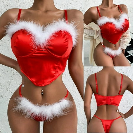 Coappsuiop Lingerie For Women Women Christmas Festival Red Hollow Lingerie Thong Set Nightdress Underwear Underwear Women
Coappsuiop Lingerie For Women Women Christmas Festival Red Hollow Lingerie Thong Set Nightdress Underwear Underwear Women