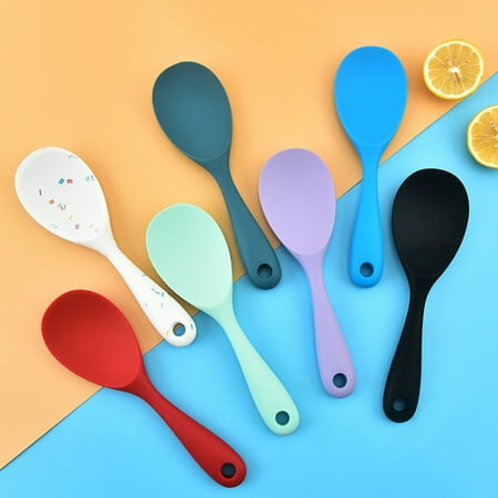 Rice Spoon Thickened Hanging Hole Easily Cleaning Translucent Silicone Pan Cooking Tools for Home Use
Rice Spoon Thickened Hanging Hole Easily Cleaning Translucent Silicone Pan Cooking Tools for Home Use