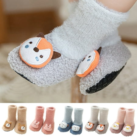 Yesbay 2 Pair Toddler Socks Wear Resistant Blend Fabric Cartoon Non-slip Newborn Warm Socks for Home
Yesbay 2 Pair Toddler Socks Wear Resistant Blend Fabric Cartoon Non-slip Newborn Warm Socks for Home