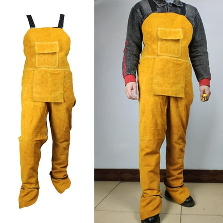 Cowhide Welding Clothing Heavy Duty Leather Heat Resistant Blacksmith Work BBQ Apron Welding Apron Yellow 114cm
Cowhide Welding Clothing Heavy Duty Leather Heat Resistant Blacksmith Work BBQ Apron Welding Apron Yellow 114cm