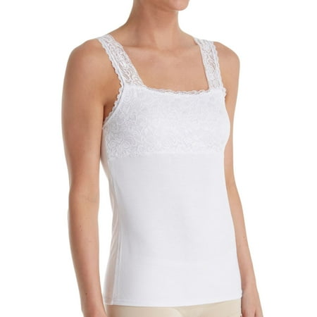 Women s Teri 1506 Lace Top Camisole (White M)