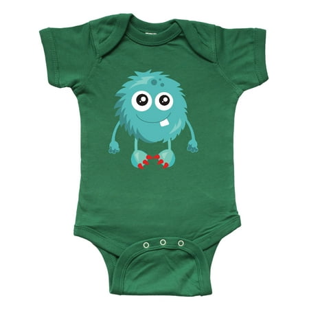 Inktastic Furry Monster Little Monster Blue Monster Gift Baby Boy or Baby Girl Bodysuit