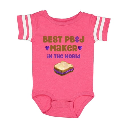 Inktastic World s Best PBJ Maker Gift Baby Boy or Baby Girl Bodysuit