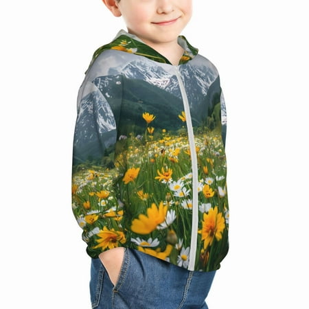 Uemuo Mountain Daisy Meadow Pattern Rash Guard for Boys Girls Long Sleeve Swim Shirts UPF 50+ UV Sun Protection Hooded Fishing Shirt with Pocket for Kid-2 Years
Uemuo Mountain Daisy Meadow Pattern Rash Guard for Boys Girls Long Sleeve Swim Shirts UPF 50+ UV Sun Protection Hooded Fishing Shirt with Pocket for Kid-2 Years