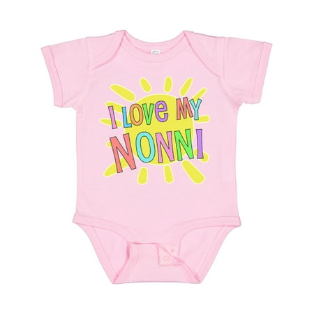 Inktastic I Love My Nonni- Sun and Rainbow Letters Gift Baby Boy or Baby Girl Bodysuit
Inktastic I Love My Nonni- Sun and Rainbow Letters Gift Baby Boy or Baby Girl Bodysuit