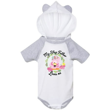 Inktastic Baby Flamingo My Step Father Loves Me in Flower Wreath Gift Baby Boy or Baby Girl Bodysuit
Inktastic Baby Flamingo My Step Father Loves Me in Flower Wreath Gift Baby Boy or Baby Girl Bodysuit
