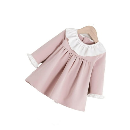 Cute Colorblock Round Neck Smock Long Sleeve Baby Pink Baby Dresses (Baby s)
Cute Colorblock Round Neck Smock Long Sleeve Baby Pink Baby Dresses (Baby s)