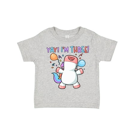 Inktastic Yay! I m 3 Happy Unicorn with Birthday Balloons Gift Toddler Boy or Toddler Girl T-Shirt
Inktastic Yay! I m 3 Happy Unicorn with Birthday Balloons Gift Toddler Boy or Toddler Girl T-Shirt