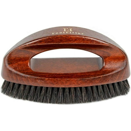 hardwood handle premium shoe shine brush (black)