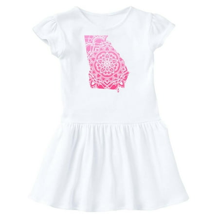 Inktastic Georgia Silhouette Mandala Gift Toddler Girl Dress