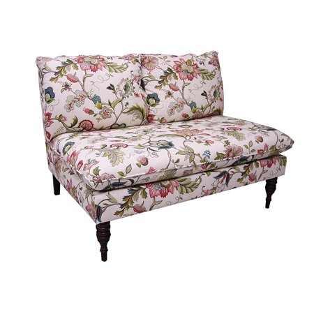 Skyline Furniture Armless Settee in Brissac Jewel
