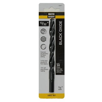120071 Drill Bit Black Oxide 13/32 x 5-1/4-In. - Quantity 1
120071 Drill Bit Black Oxide 13/32 x 5-1/4-In. - Quantity 1