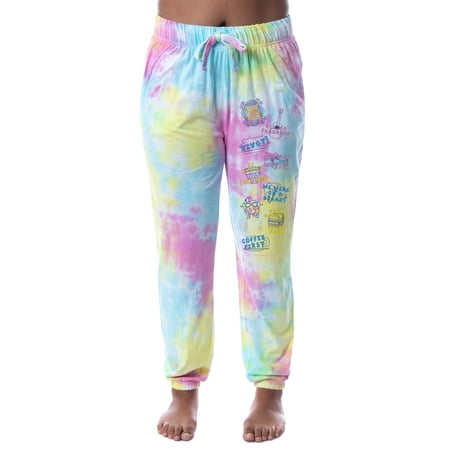 Friends TV Show Womens Sayings Tie-Dye Sleep Jogger Pajama Pants (X-Small)