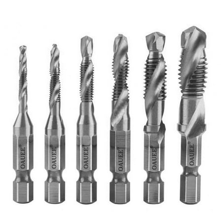 Tap Drill Bit Hex Shank Titanium Plated HSS Screw Thread Bit Screw Machine Compound Tap M3 M4 M5 M6 M8 M10 Hand Tools 6Pcs
Tap Drill Bit Hex Shank Titanium Plated HSS Screw Thread Bit Screw Machine Compound Tap M3 M4 M5 M6 M8 M10 Hand Tools 6Pcs
