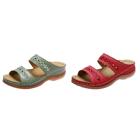Weerihhol Women Summer Solid Color On Casual Open Toe Wedges Soft Bottom Breathable Slippers Shoes Sandals Summer Sandals for Women
Weerihhol Women Summer Solid Color On Casual Open Toe Wedges Soft Bottom Breathable Slippers Shoes Sandals Summer Sandals for Women