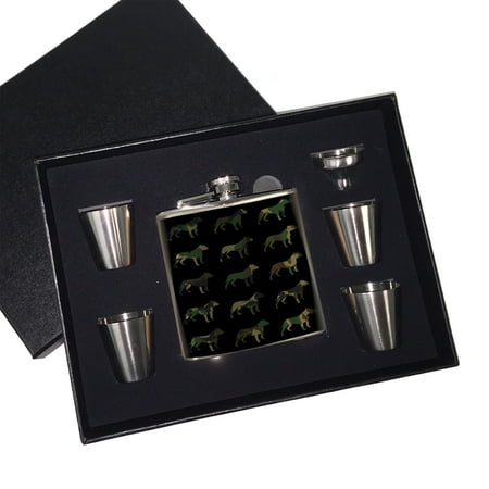 KuzmarK 6 oz. Stainless Steel Flask Set in Black Presentation Box - Pitbull Camoflauge
KuzmarK 6 oz. Stainless Steel Flask Set in Black Presentation Box - Pitbull Camoflauge