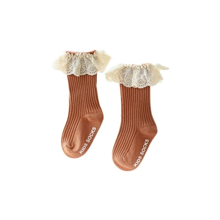 Toddler Baby Girls Lace Princess Socks Ribbed Knit Solid Color Anti-slip Medium Tube Stockings Turn Cuff Ruffle Floor Hosiery
Toddler Baby Girls Lace Princess Socks Ribbed Knit Solid Color Anti-slip Medium Tube Stockings Turn Cuff Ruffle Floor Hosiery