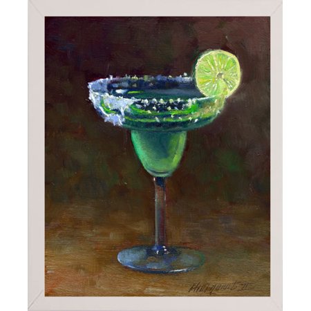 Margarita-HALGRO111524 Print 9.75"x7.75" by Hall Groat II in a Affordable White Medium