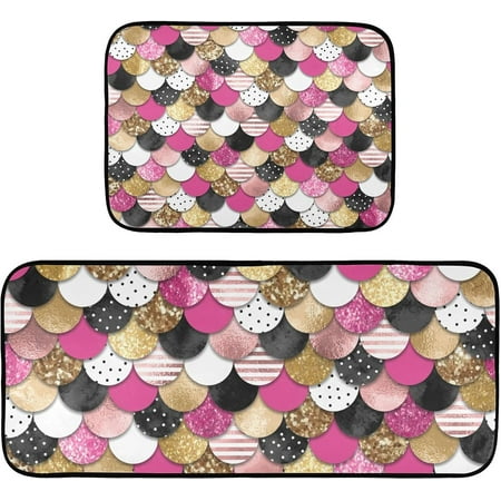 SKYSONIC Kitchen Mats (Showy Scales) 2 Pcs Set Anti Fatigue Kitchen Rugs Cushioned Water Absorbant Non Slip Comfort Floor Mats for Kitchen Bedroom Liveing Room Bathroom
SKYSONIC Kitchen Mats (Showy Scales) 2 Pcs Set Anti Fatigue Kitchen Rugs Cushioned Water Absorbant Non Slip Comfort Floor Mats for Kitchen Bedroom Liveing Room Bathroom