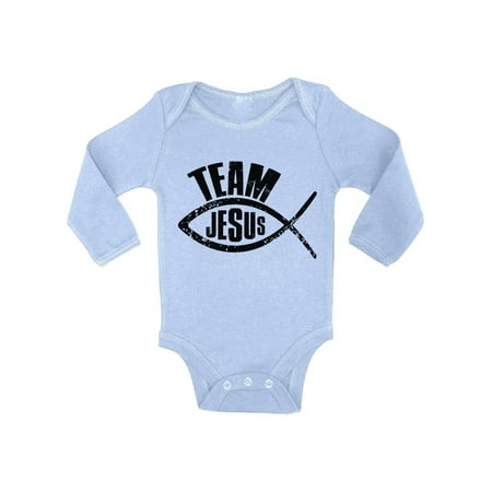 Awkward Styles Team Jesus Baby Bodysuit Long Sleeve Black Romper for Kids Fish Romper for Boys Christian One Piece for Girls Jesus Romper for Children Christian Gifts for Child Newborn Clothing
Awkward Styles Team Jesus Baby Bodysuit Long Sleeve Black Romper for Kids Fish Romper for Boys Christian One Piece for Girls Jesus Romper for Children Christian Gifts for Child Newborn Clothing