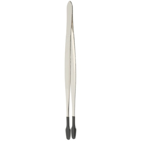 Rubber Tipped Tweezers Long Tweezers Flat Tip Bead Stamp Jewelry Tweezers Tong