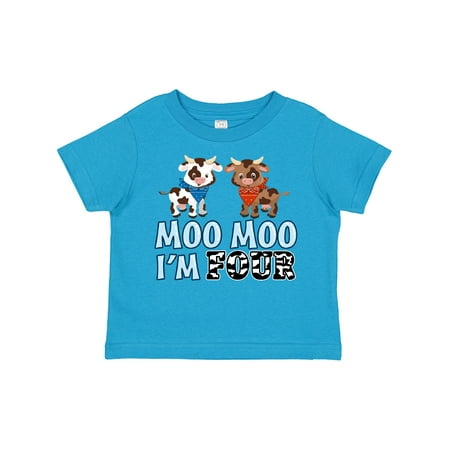 Inktastic Moo Moo I m 4 with Cute Holstein Cows Gift Toddler Boy or Toddler Girl T-Shirt
Inktastic Moo Moo I m 4 with Cute Holstein Cows Gift Toddler Boy or Toddler Girl T-Shirt